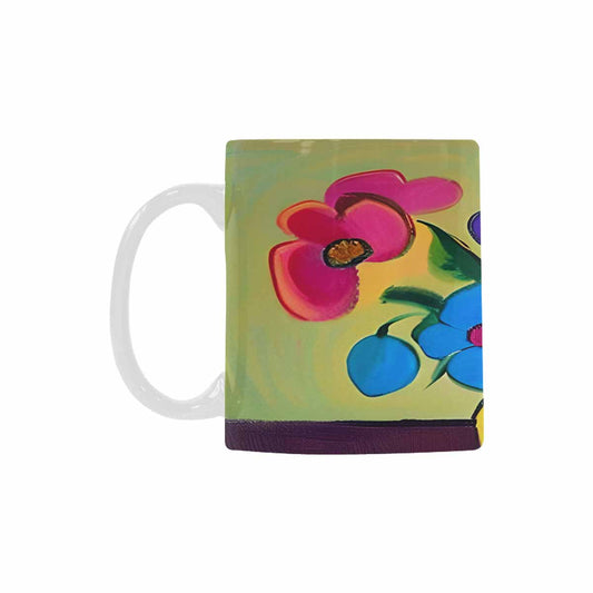 Quality Mug, coffee mug, tea cup, Bright florals, Set 1, Design 67