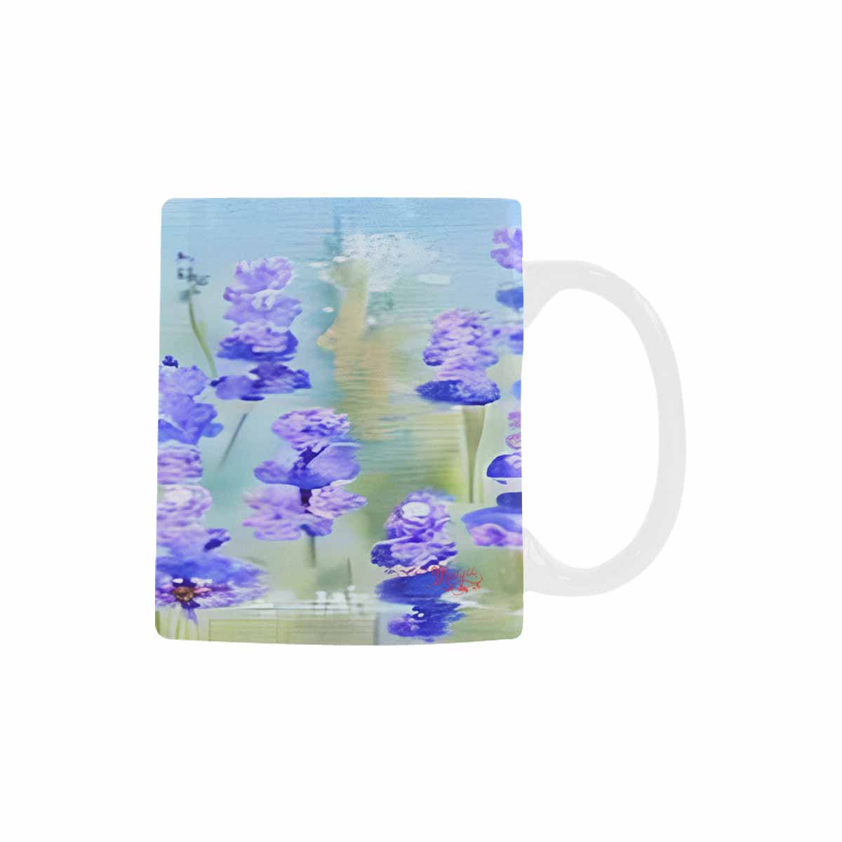 USA made Quality Mug, coffee mug, tea cup, Bright florals, Set 1, Design 103