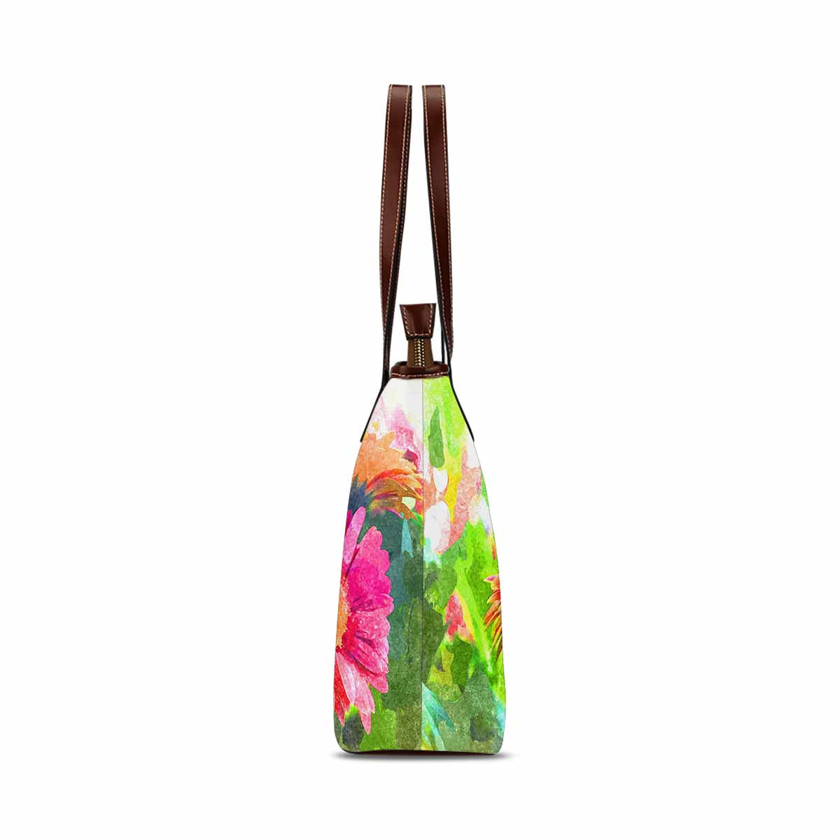 Classic Fabric handbag, watercolor floral, design 64