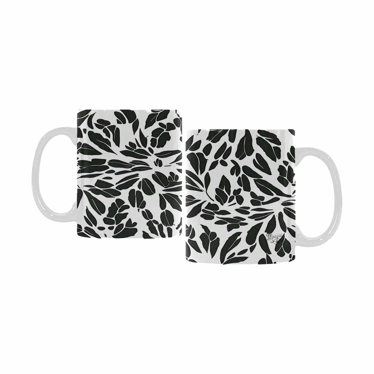 Quality Mug, coffee mug, tea cup, B & W Abstract, Set 1, design 11