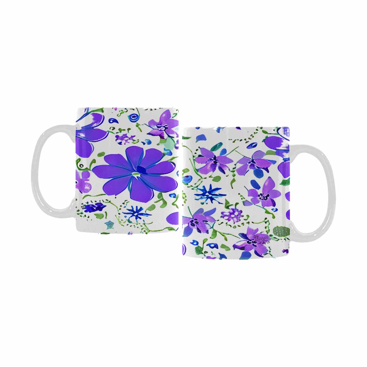 Quality Mug, coffee mug, tea cup, Bright florals, Set 1A, Design 121