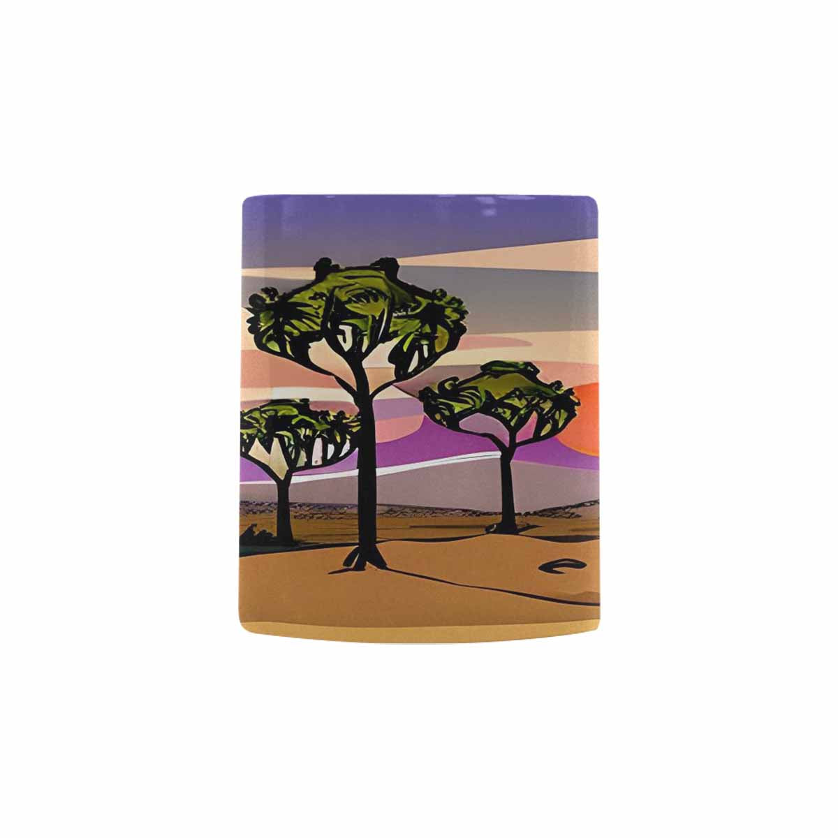 Coffee Mug, tea cup, desert scene, design 35