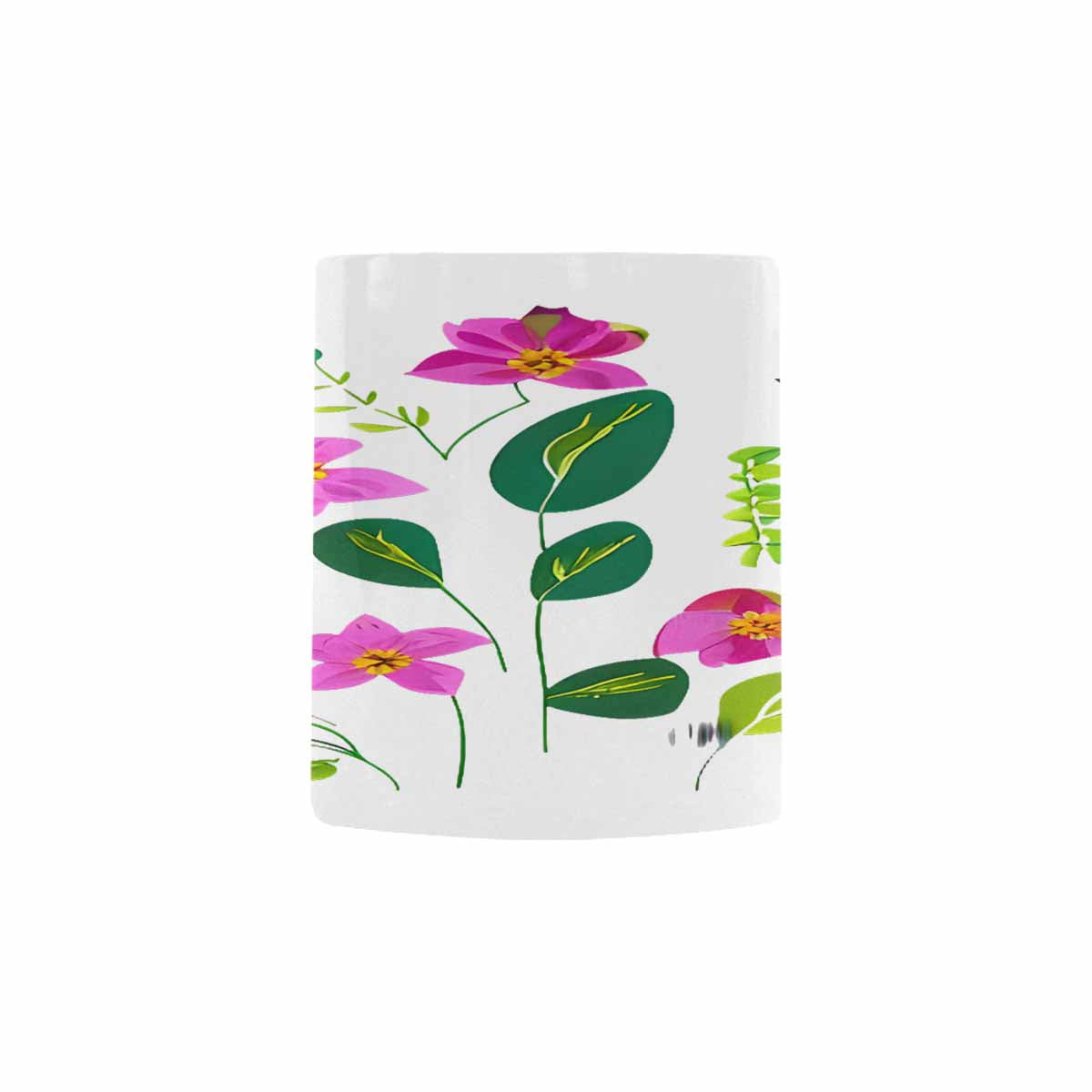 USA made Quality Mug, coffee mug, tea cup, Bright florals, Set 2, design 89