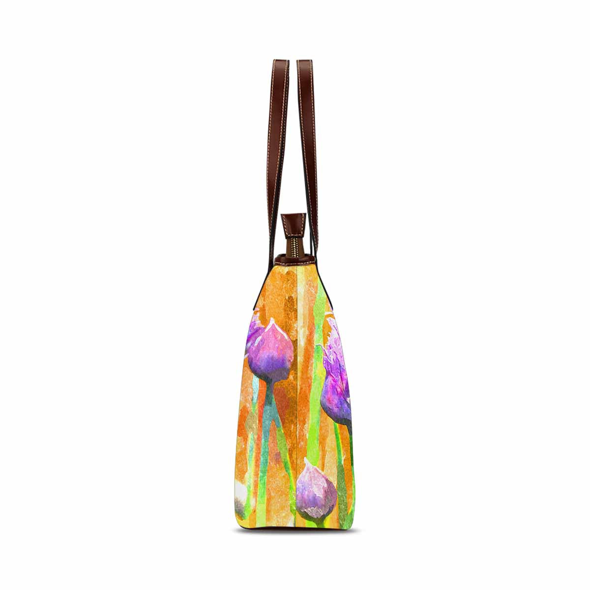 Classic Fabric handbag, watercolor floral, design 29