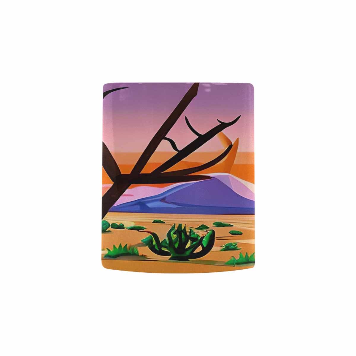 Coffee Mug, tea cup, desert scene, design 84