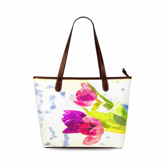 Classic Fabric handbag, watercolor floral, design 274