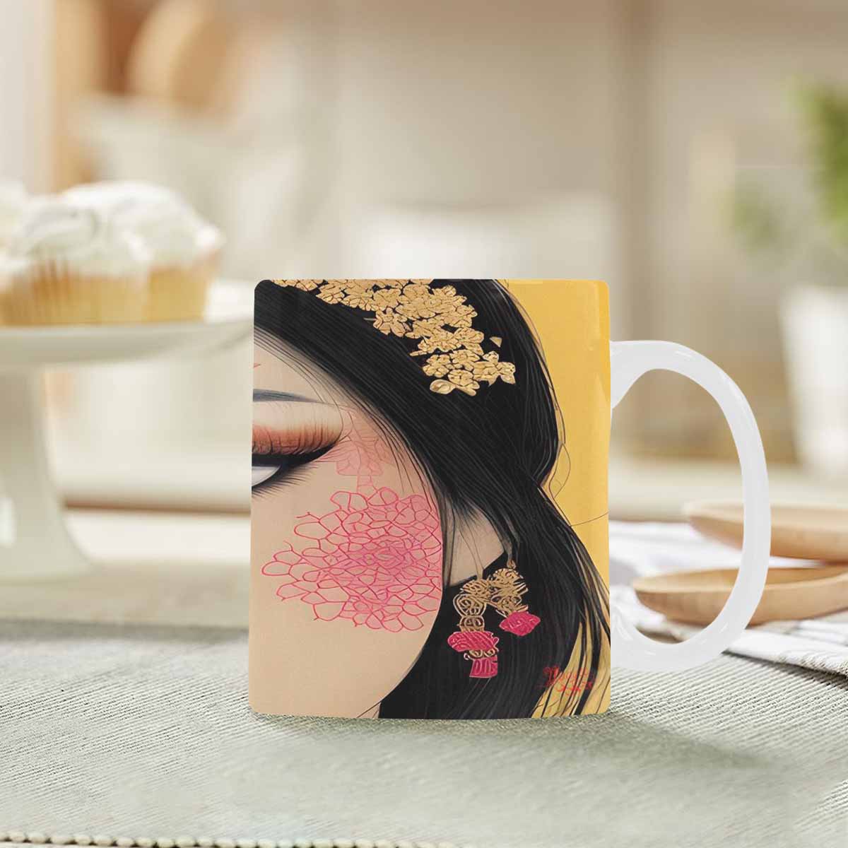 Quality Mug, coffee mug, tea cup, Asian Faces, Design 1