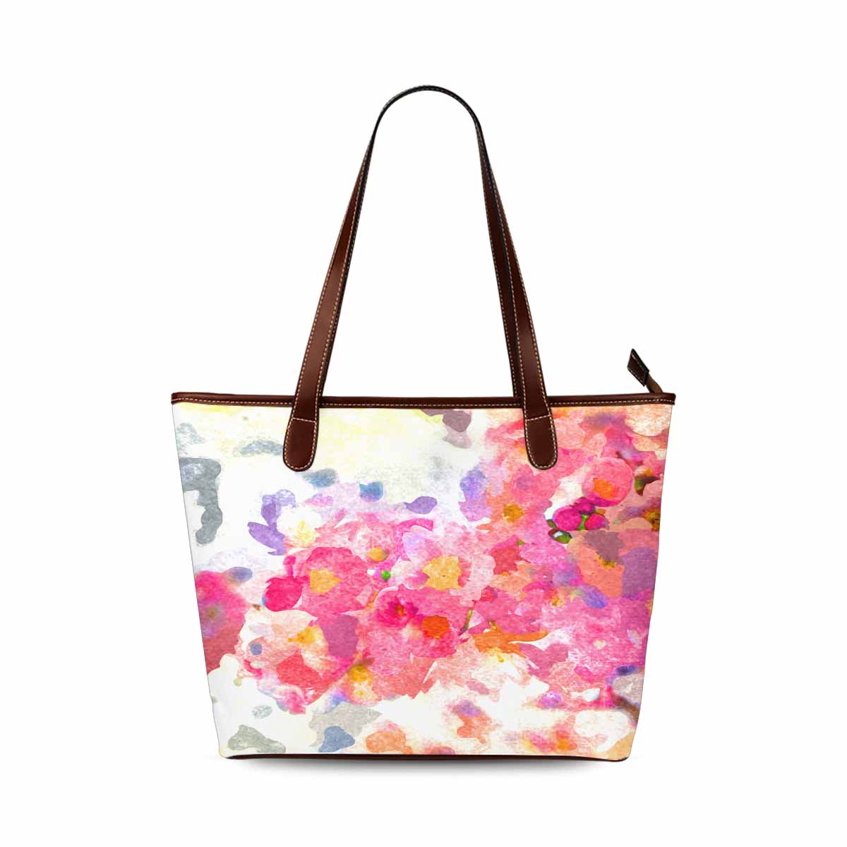 Classic Fabric handbag, watercolor floral, design 141