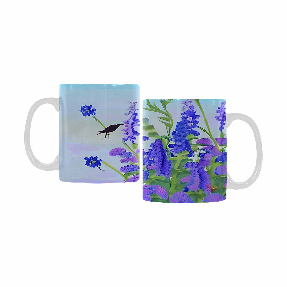 Quality Mug, coffee mug, tea cup, Bright florals, Set 1, Design 88
