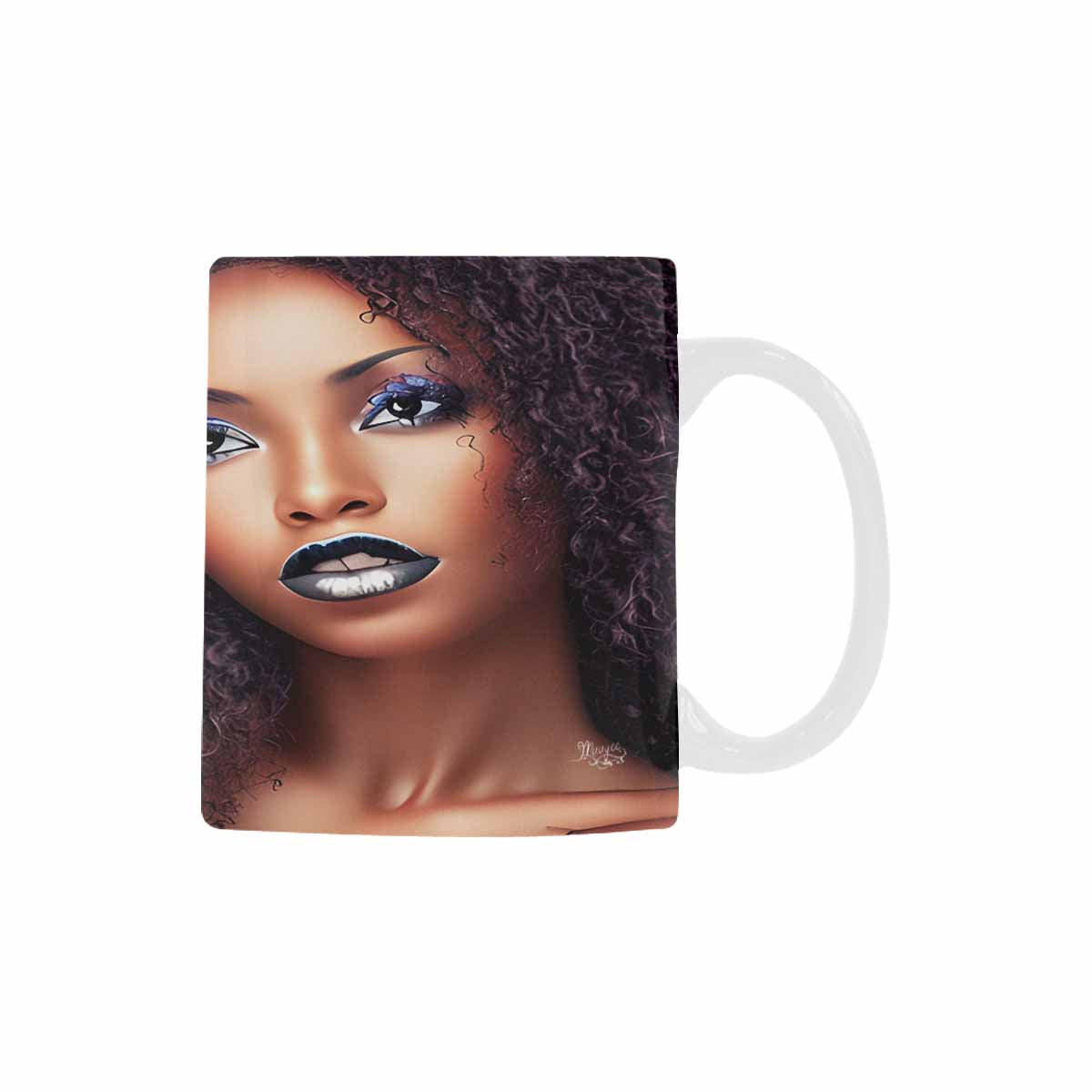 Quality Mug, coffee mug, tea cup, Black Faces, Set 1, design 28