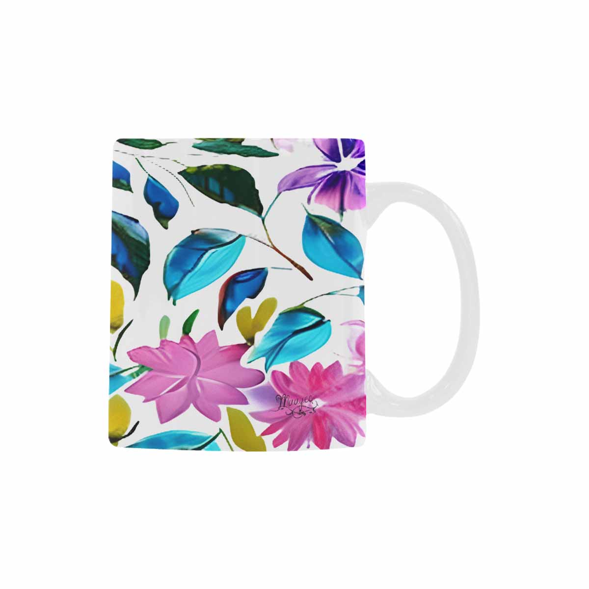 Quality Mug, coffee mug, tea cup, Bright florals, Set 1A, Design 35