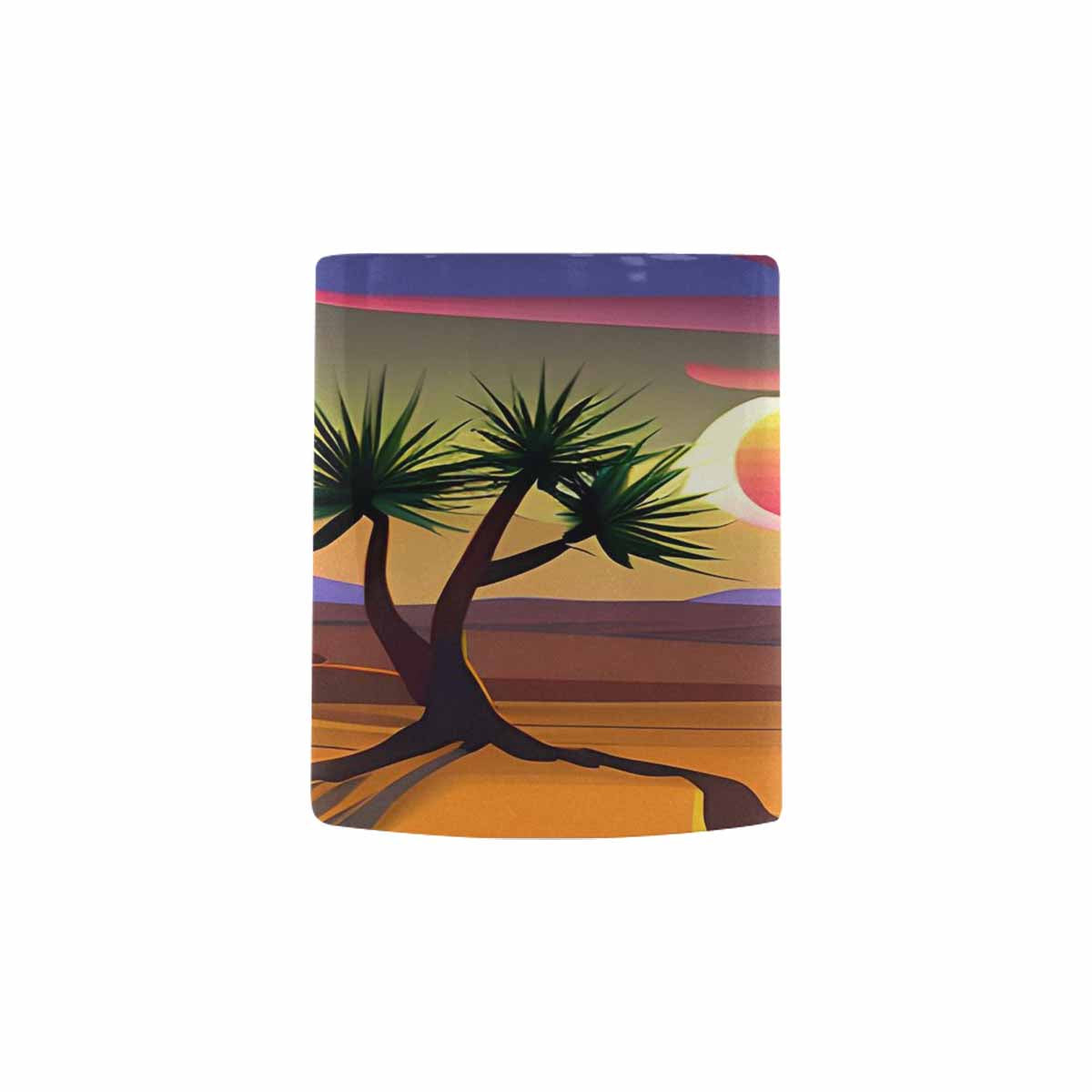 Coffee Mug, tea cup, desert scene, design 91