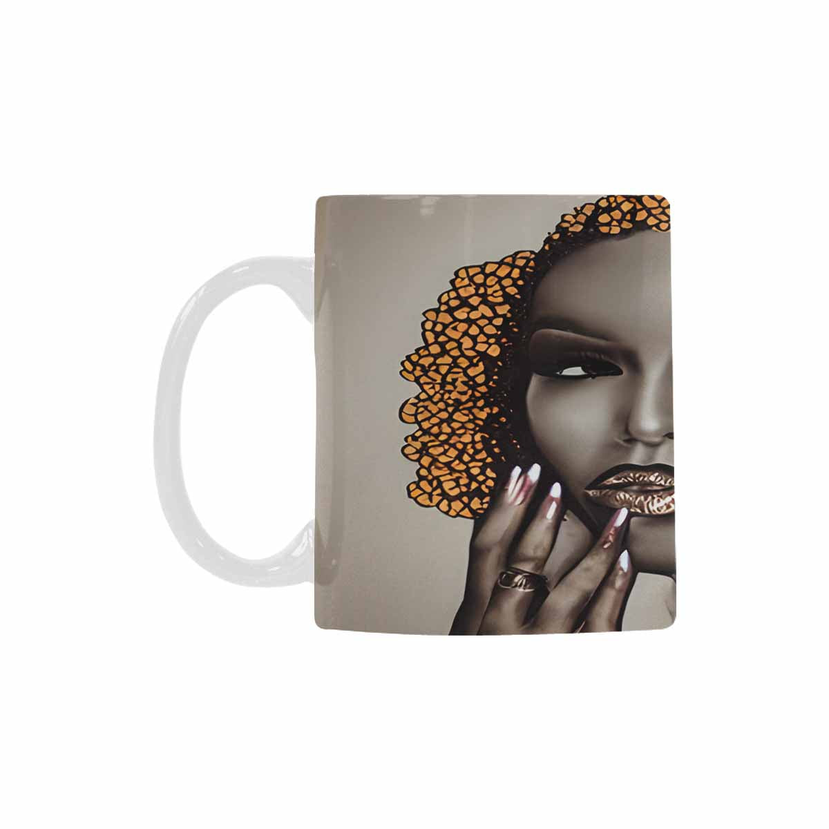 Quality Mug, coffee mug, tea cup, Black Faces, Set 1, design 16