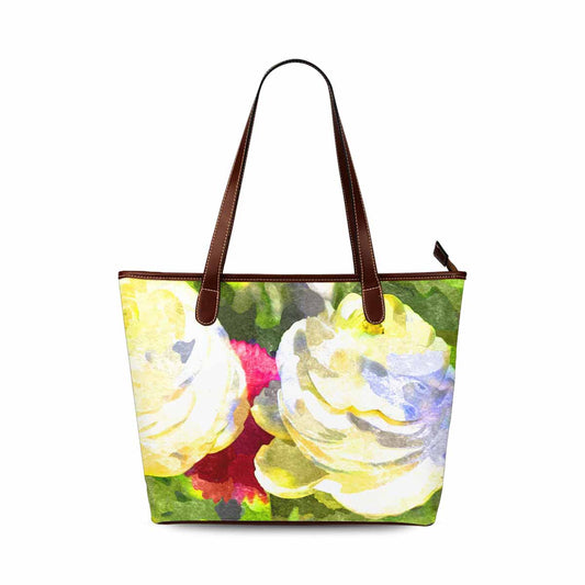 Classic Fabric handbag, watercolor floral, design 213