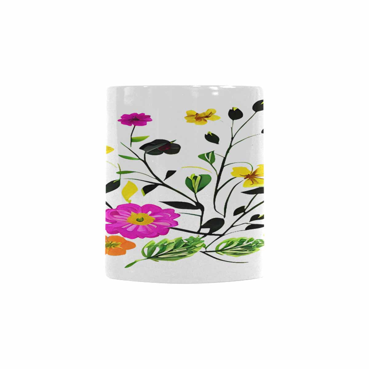 Quality Mug, coffee mug, tea cup, Bright florals, Set 2, design 88