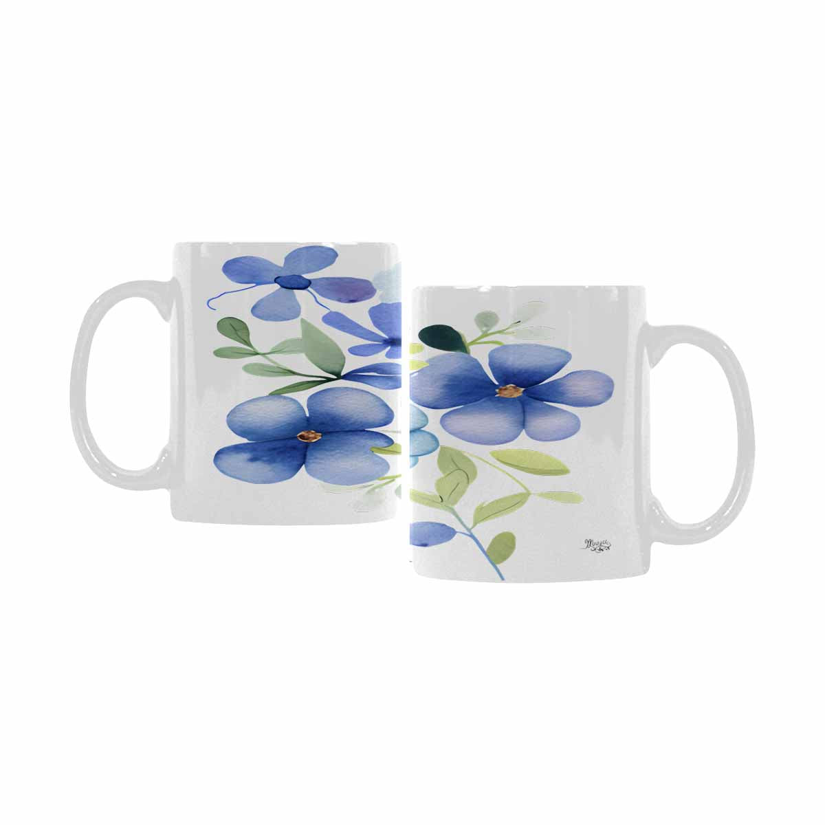 Quality Mug, coffee mug, tea cup, Bright florals, Set 2, design 45