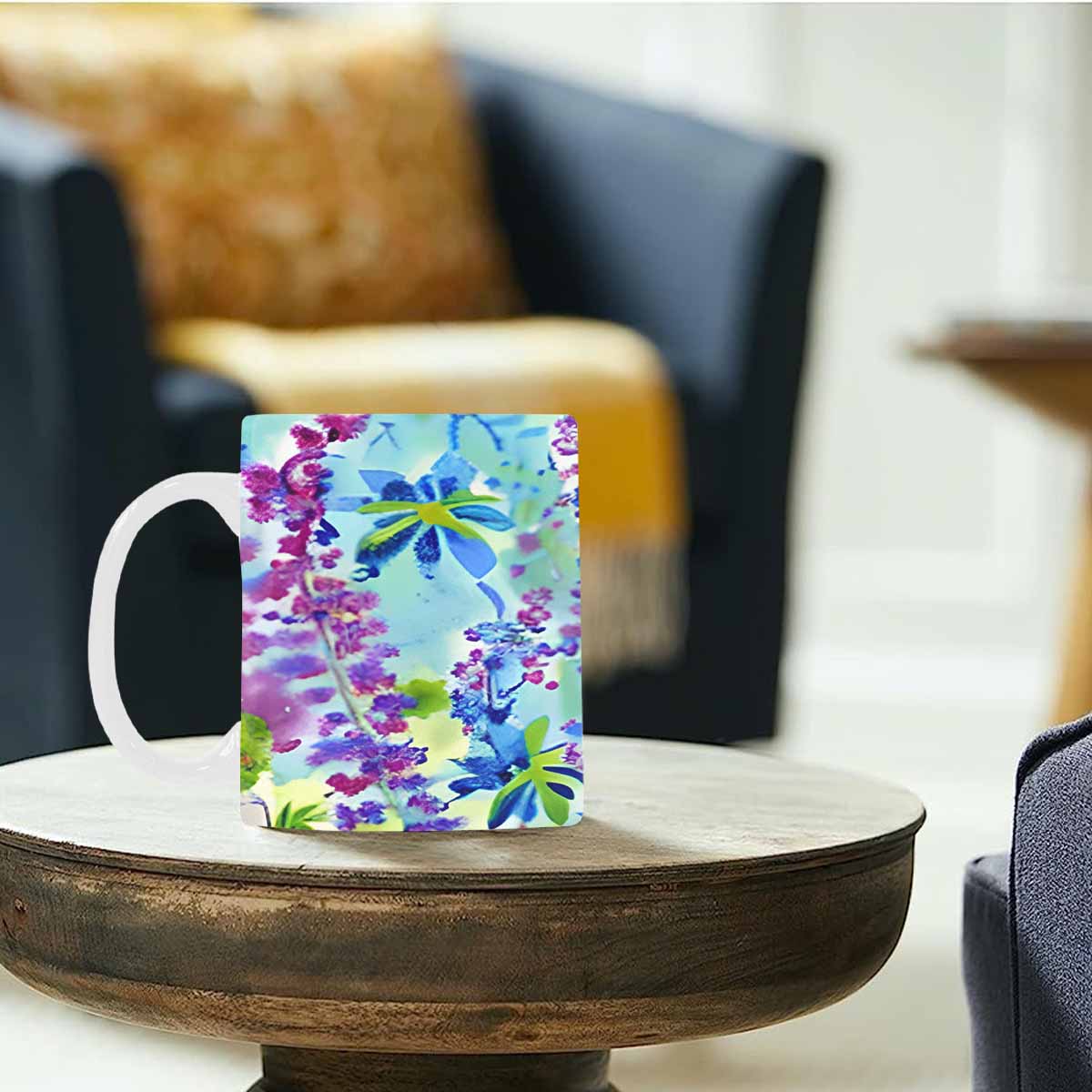 Quality Mug, coffee mug, tea cup, Bright florals, Set 1, Design 33
