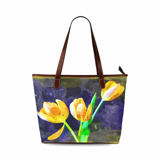 Classic Fabric handbag, watercolor floral, design 241