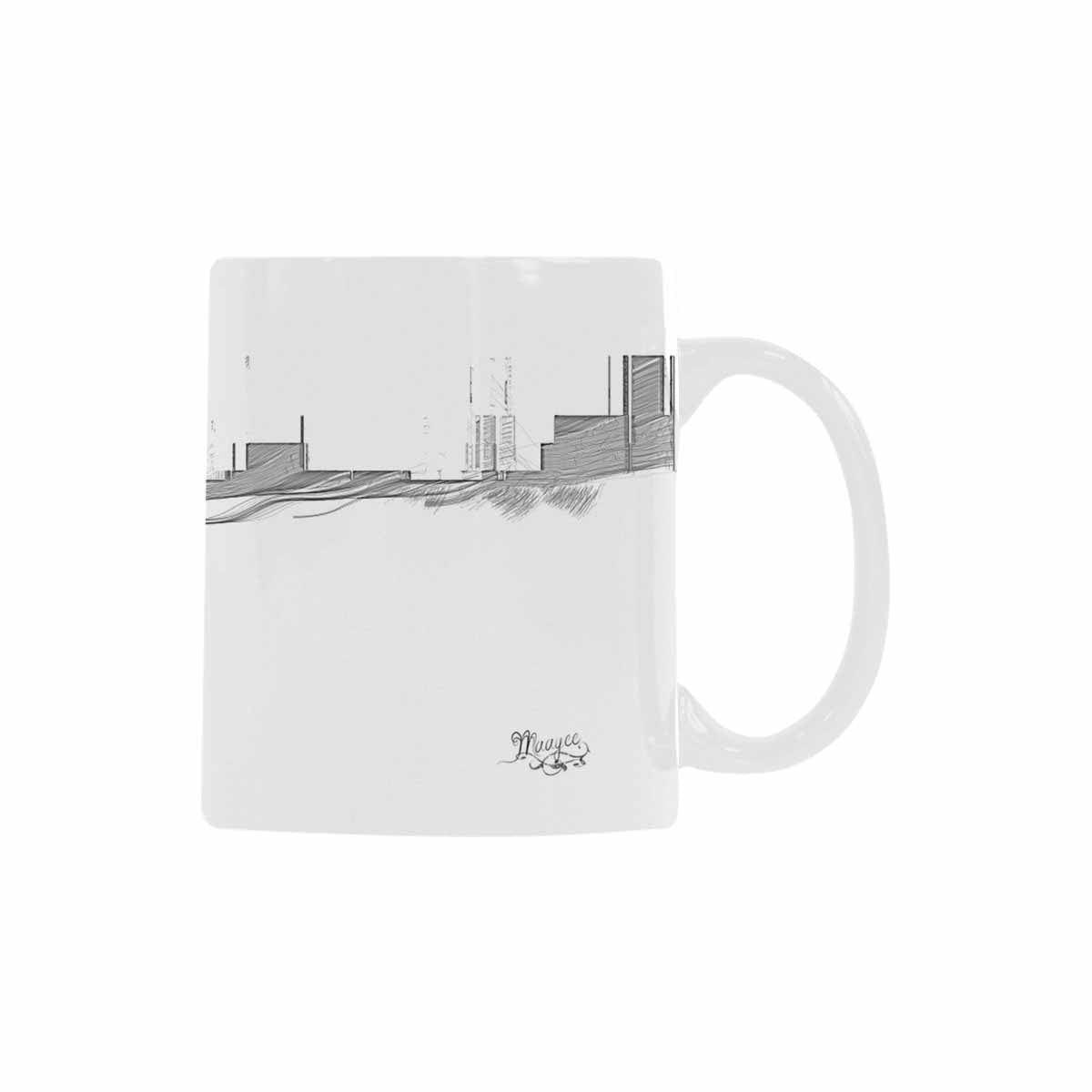 Quality Mug, coffee mug, tea cup, B & W Abstract, Set 1, design 163