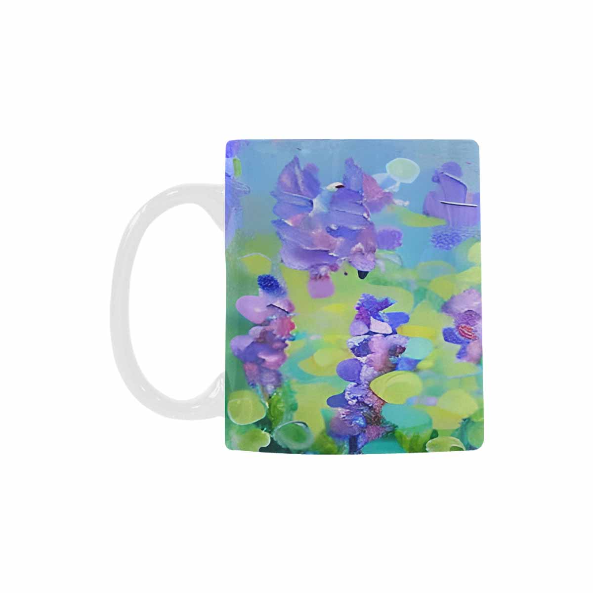USA made Quality Mug, coffee mug, tea cup, Bright florals, Set 1, Design 99
