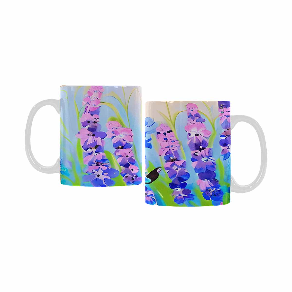 Quality Mug, coffee mug, tea cup, Bright florals, Set 1, Design 95