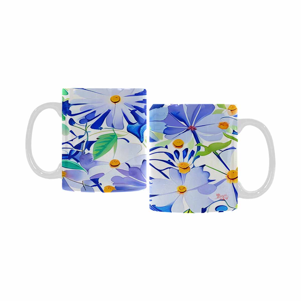Quality Mug, coffee mug, tea cup, Bright florals, Set 1, Design 39