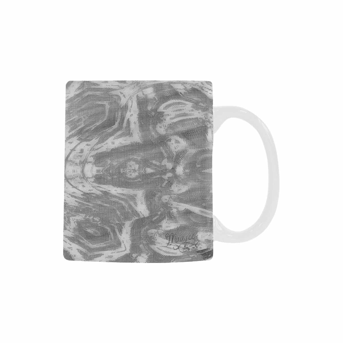 Quality Mug, coffee mug, tea cup, B & W Abstract, Set 1, design 75