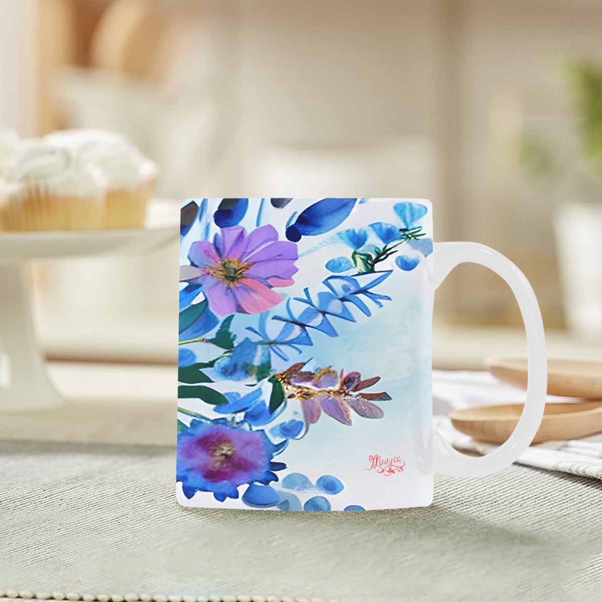 Quality Mug, coffee mug, tea cup, Bright florals, Set 1, Design 20