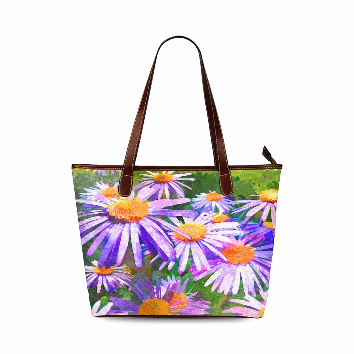 Classic Fabric handbag, watercolor floral, design 4