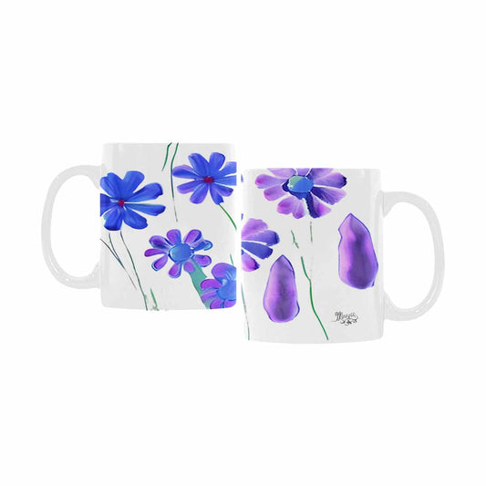 USA made Quality Mug, coffee mug, tea cup, Bright florals, Set 1A, Design 59