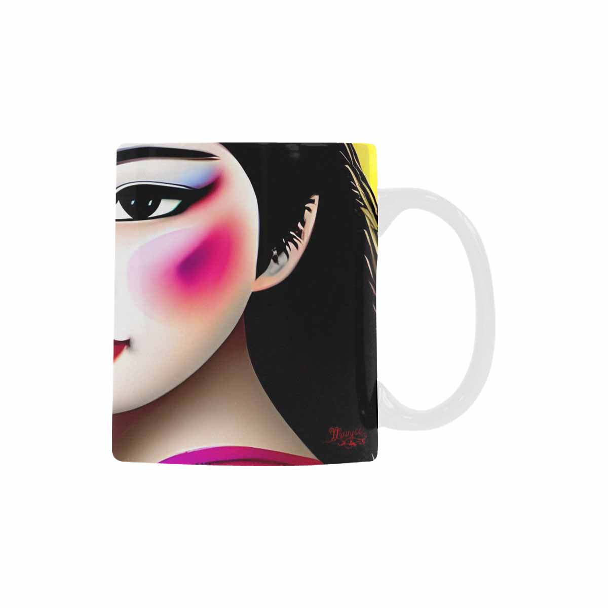 Quality Mug, coffee mug, tea cup, Asian Faces, Design 5