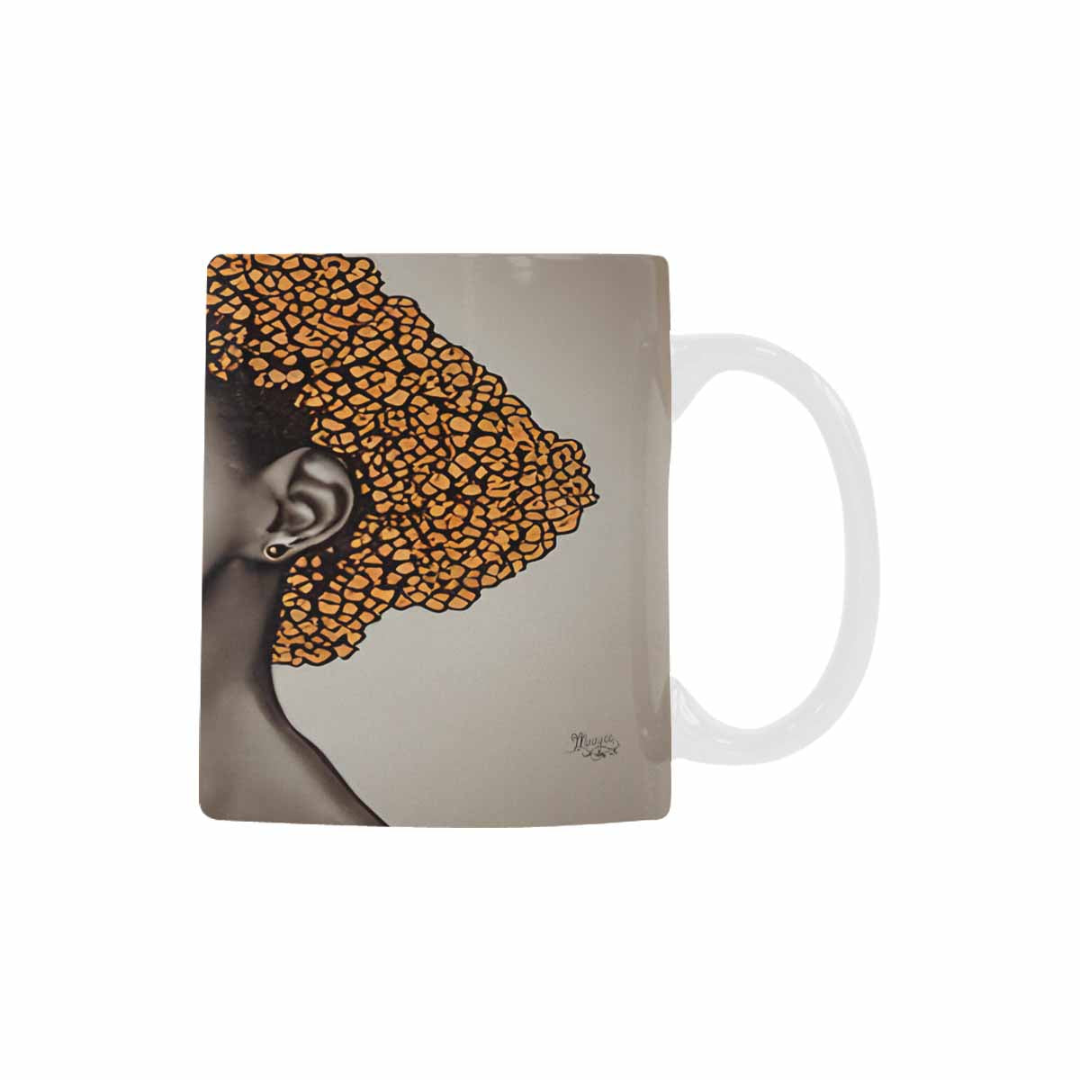 Quality Mug, coffee mug, tea cup, Black Faces, Set 1, design 16