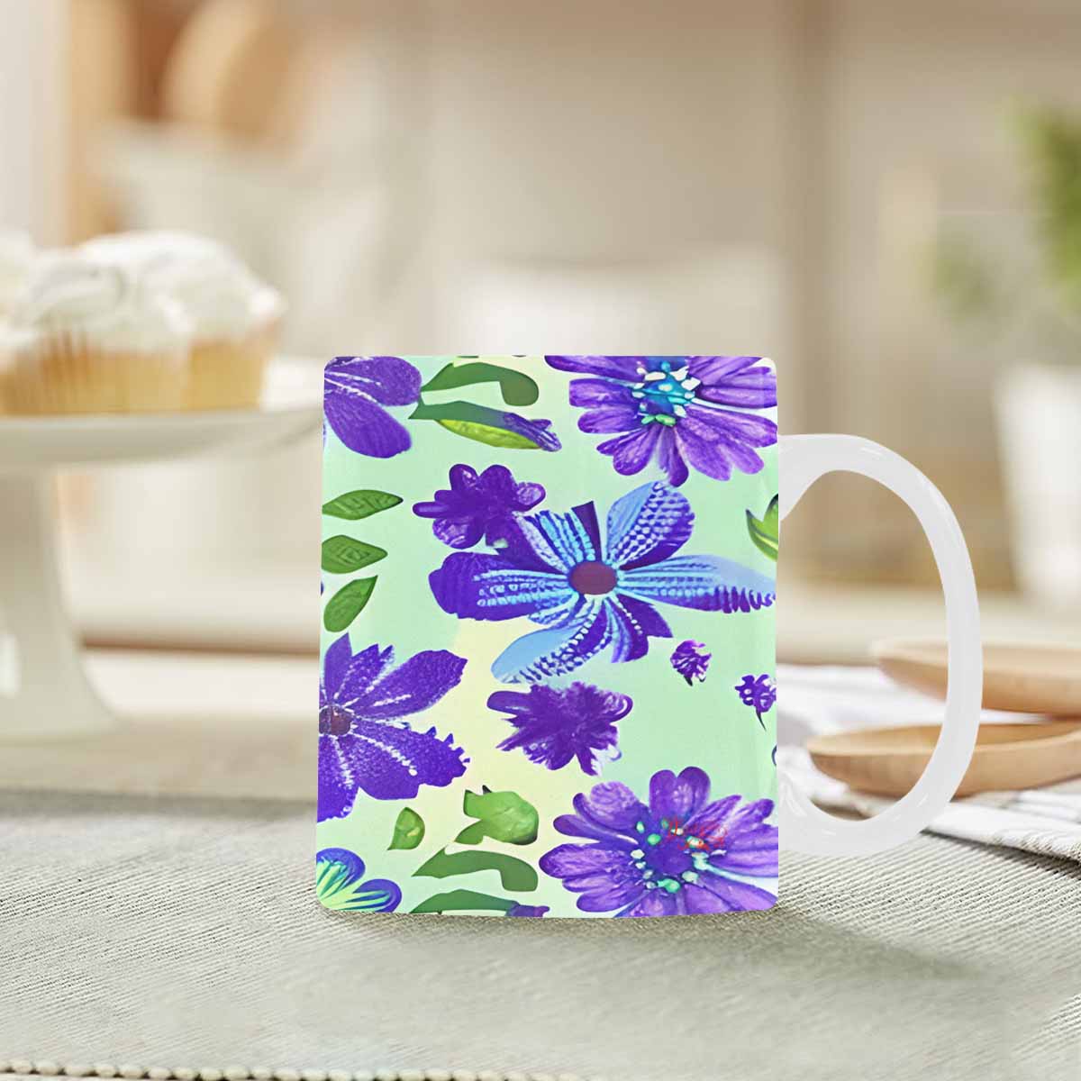 Quality Mug, coffee mug, tea cup, Bright florals, Set 1, Design 140