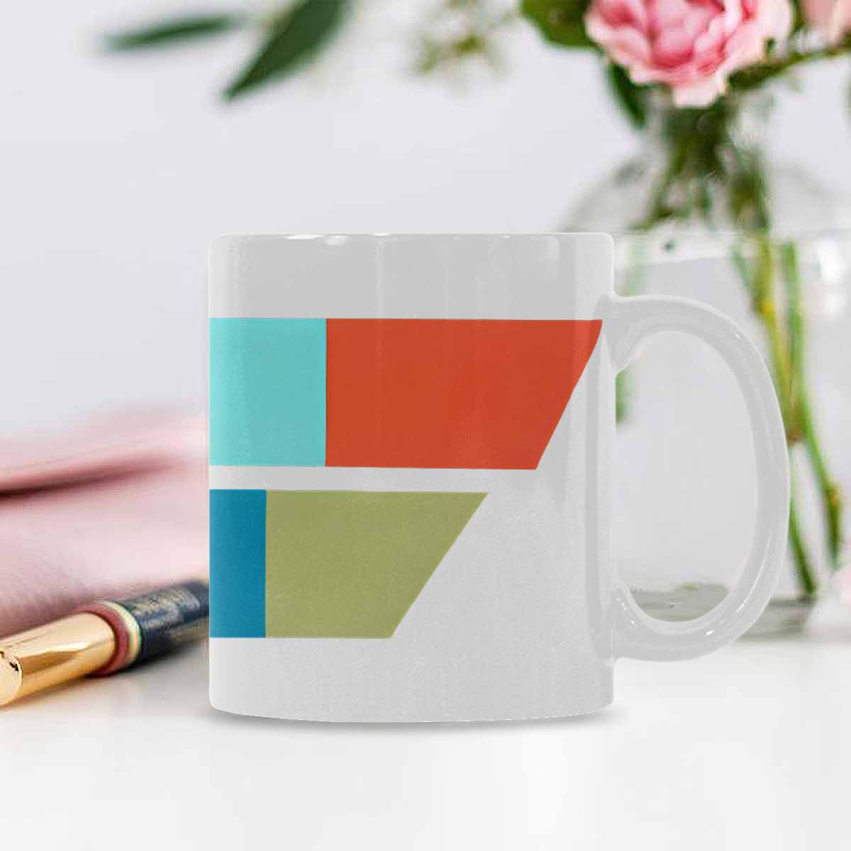 Quality Mug, coffee mug, tea cup, Bold Abstract, Set 1, design 1