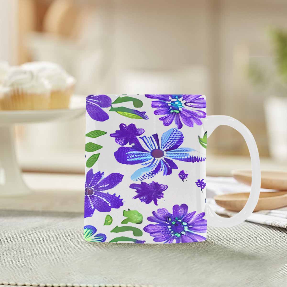 Quality Mug, coffee mug, tea cup, Bright florals, Set 1A, Design 140