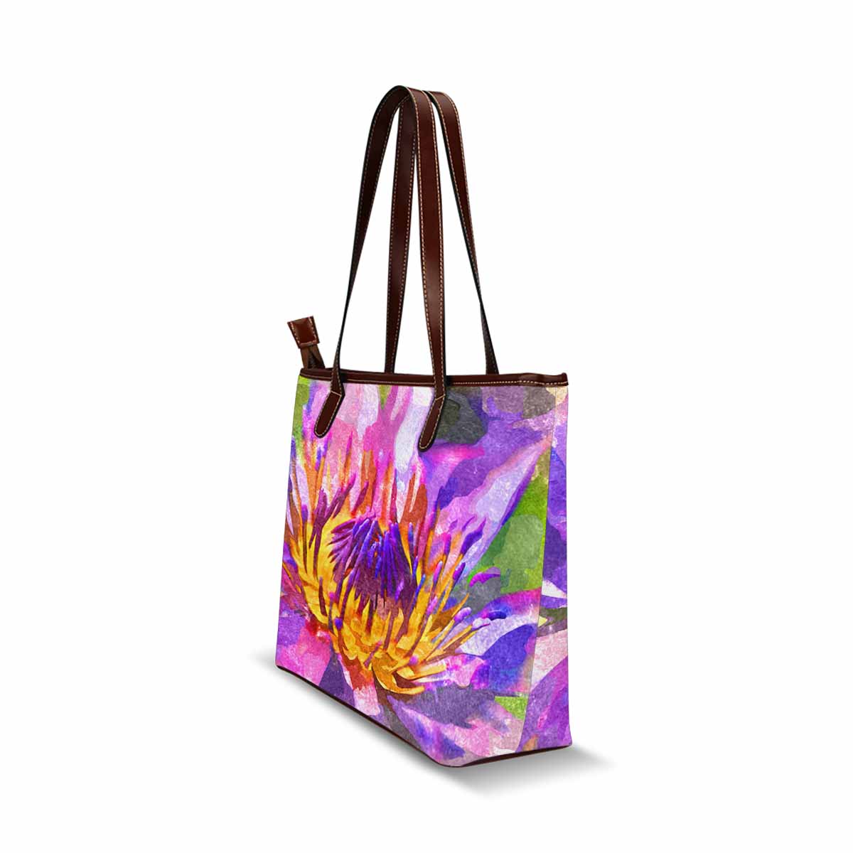 Classic Fabric handbag, watercolor floral, design 280