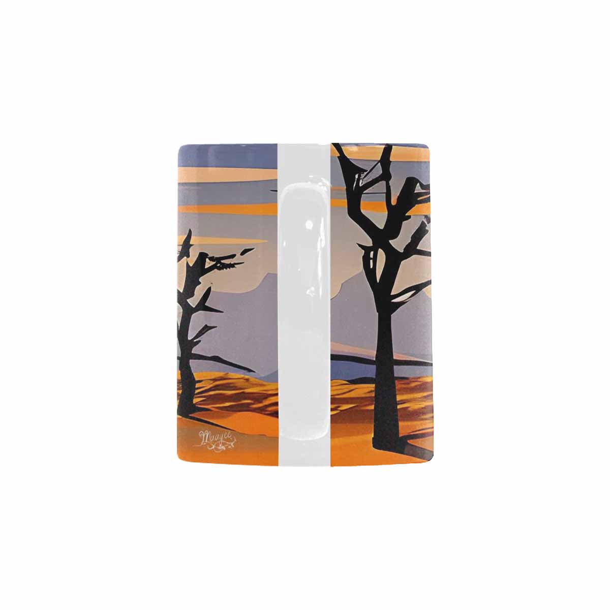 Coffee Mug, tea cup, desert scene, design 96