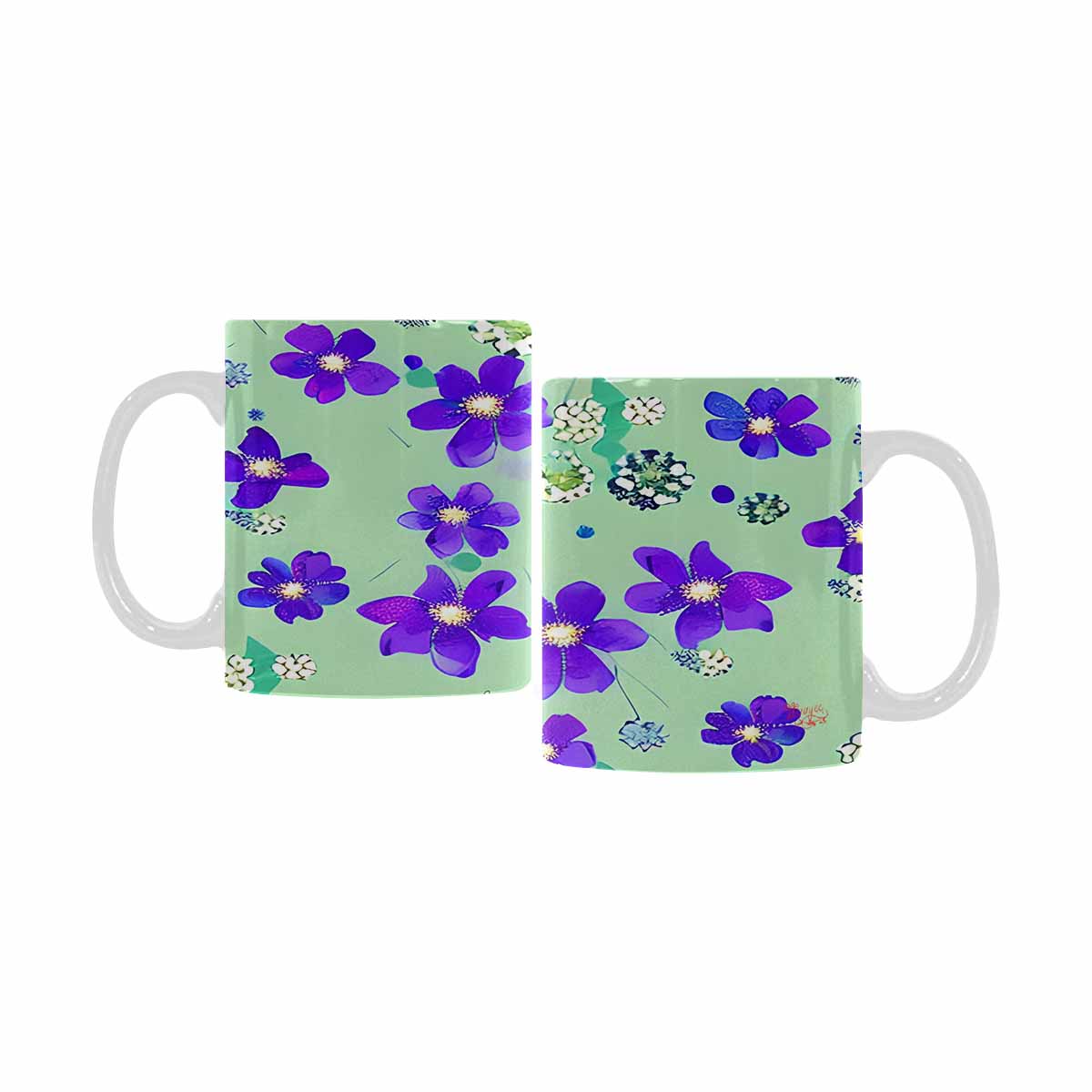 Quality Mug, coffee mug, tea cup, Bright florals, Set 1, Design 141