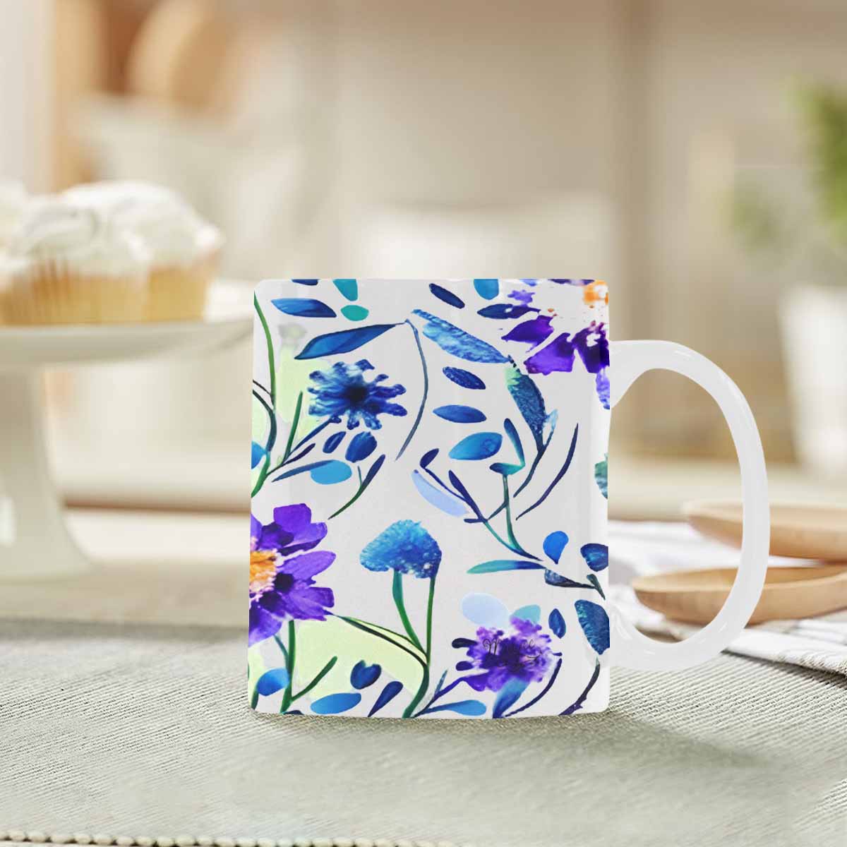 Quality Mug, coffee mug, tea cup, Bright florals, Set 1A, Design 28