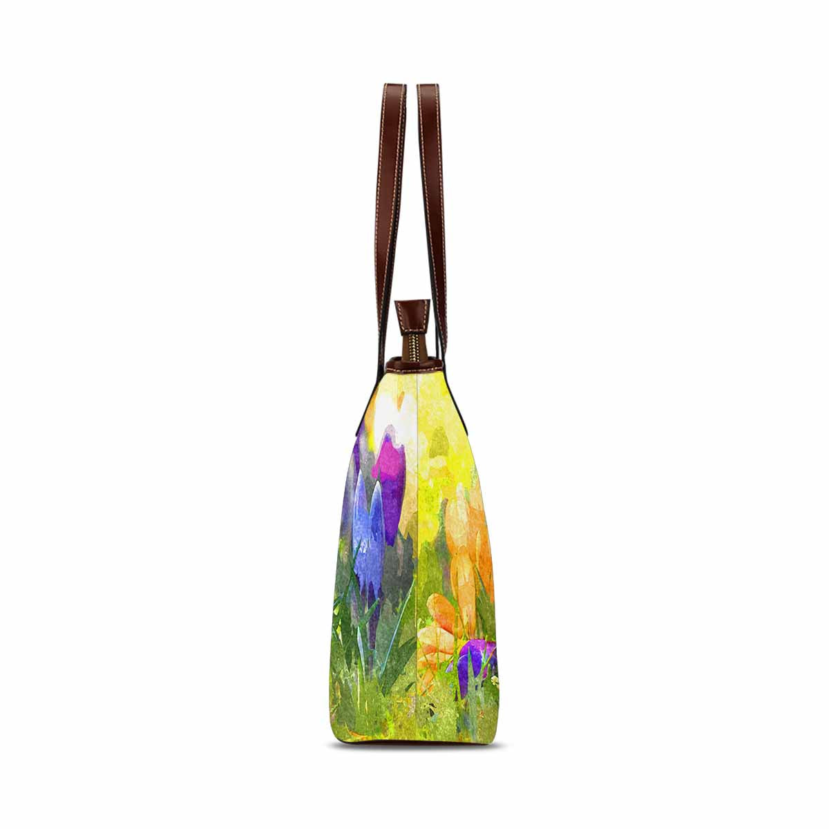 Classic Fabric handbag, watercolor floral, design 177