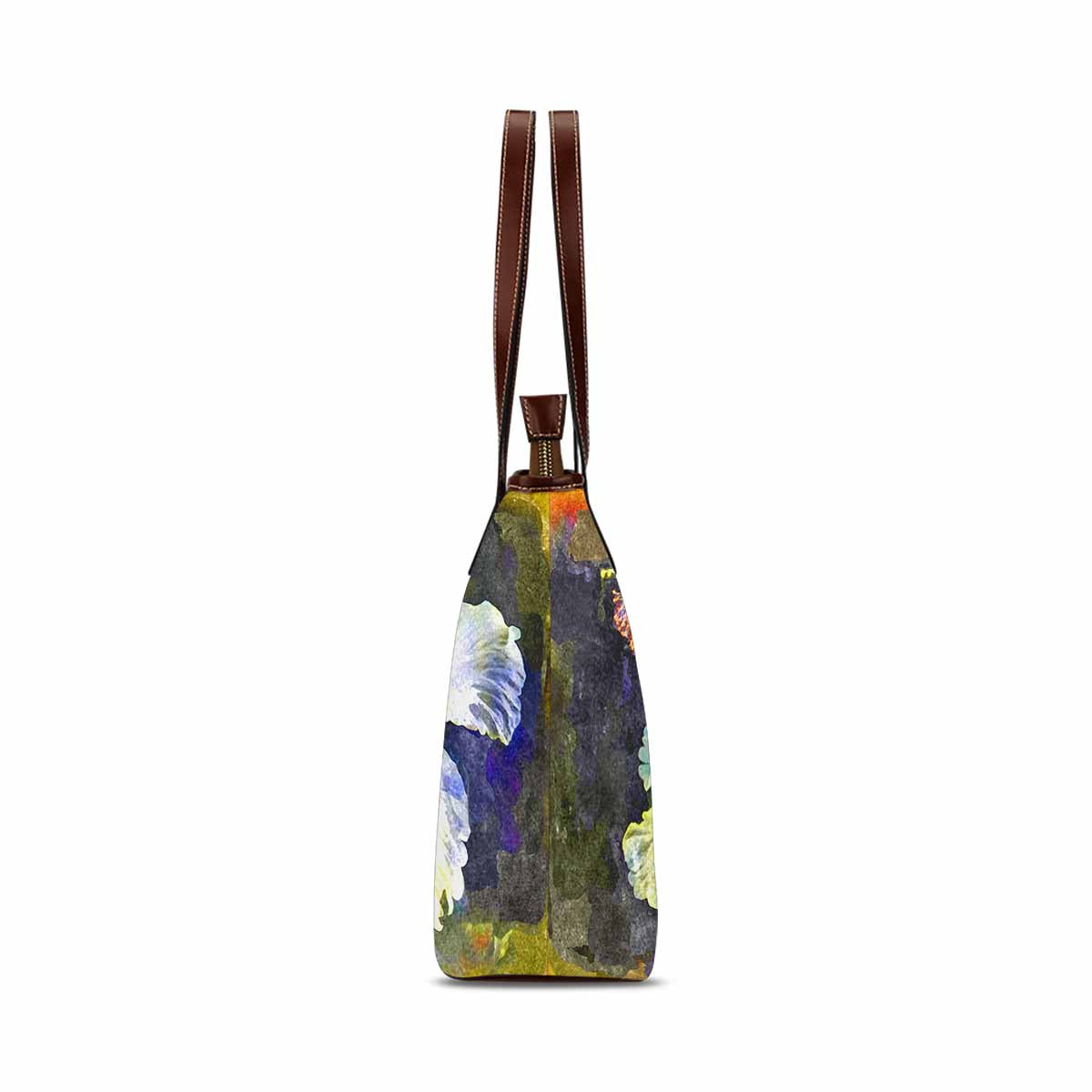 Classic Fabric handbag, watercolor floral, design 121