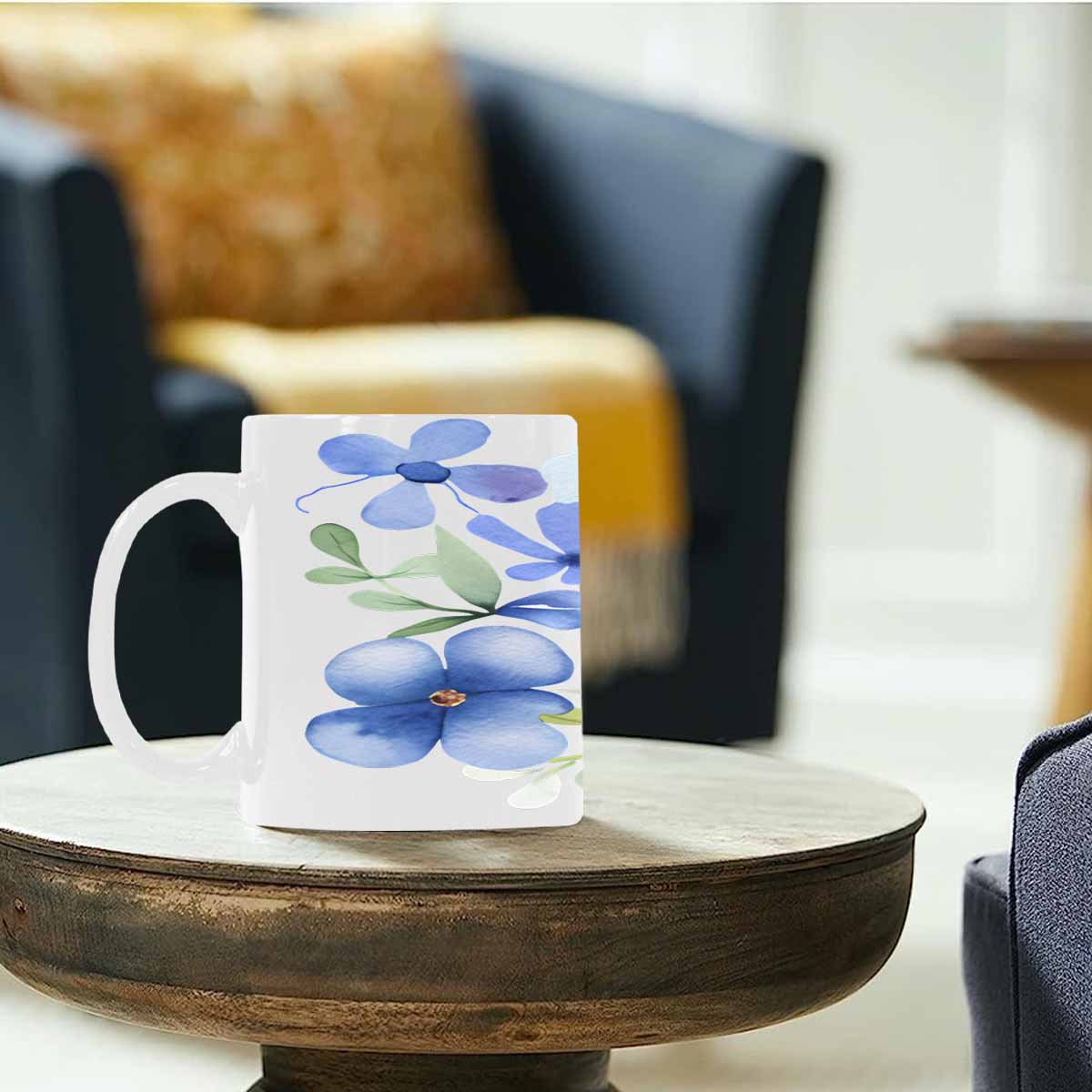 Quality Mug, coffee mug, tea cup, Bright florals, Set 2, design 45