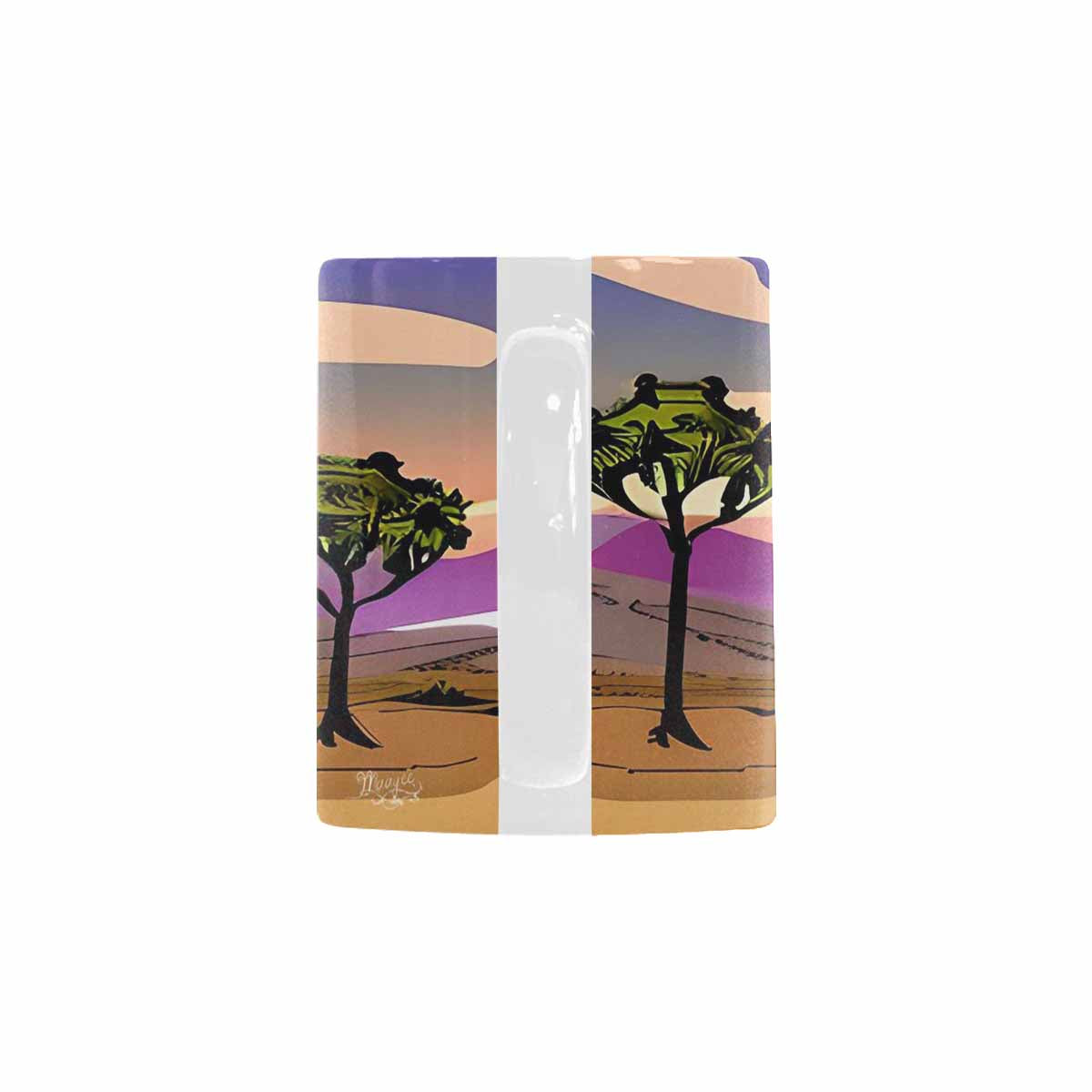 Coffee Mug, tea cup, desert scene, design 35