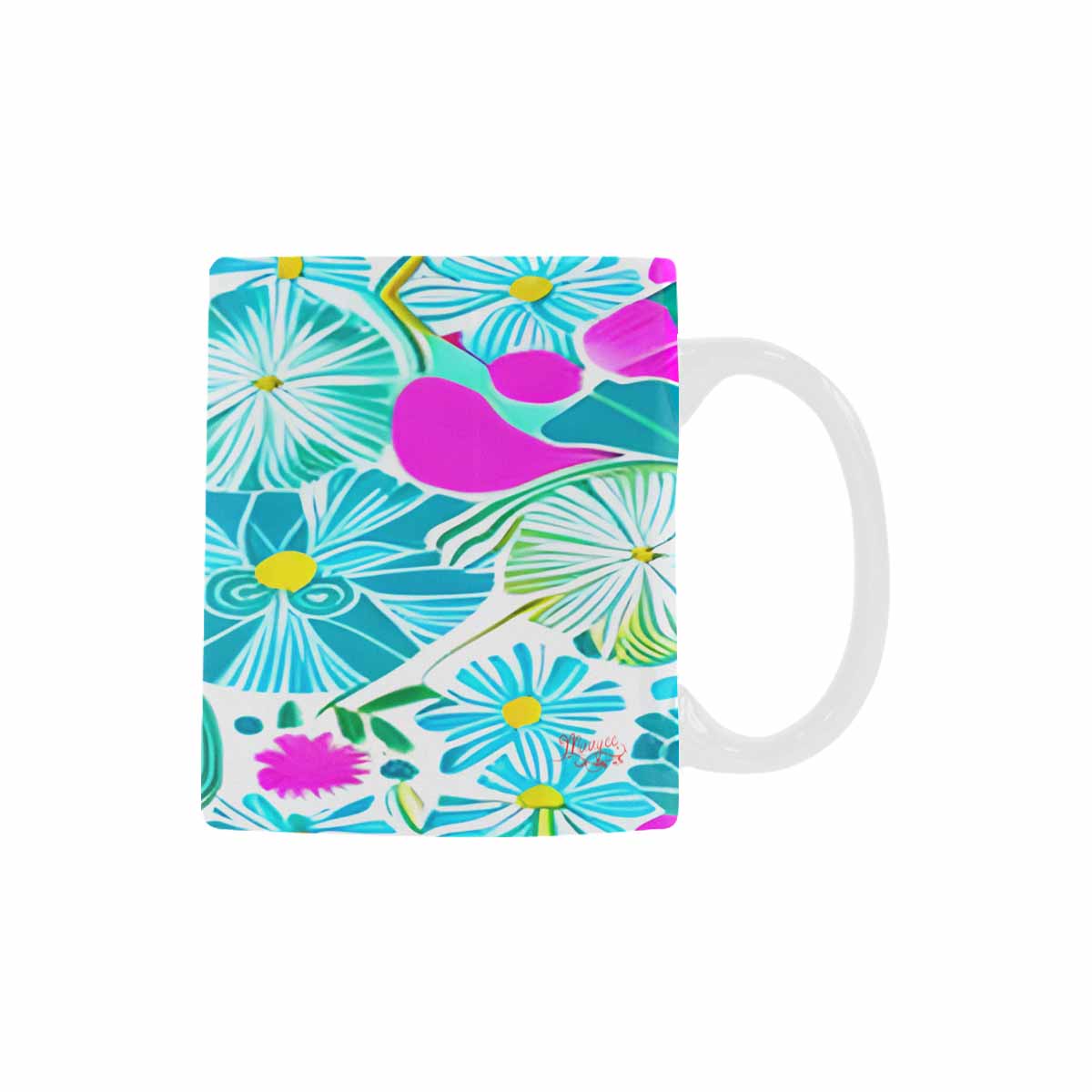 Quality Mug, coffee mug, tea cup, Bright florals, Set 1, Design 131