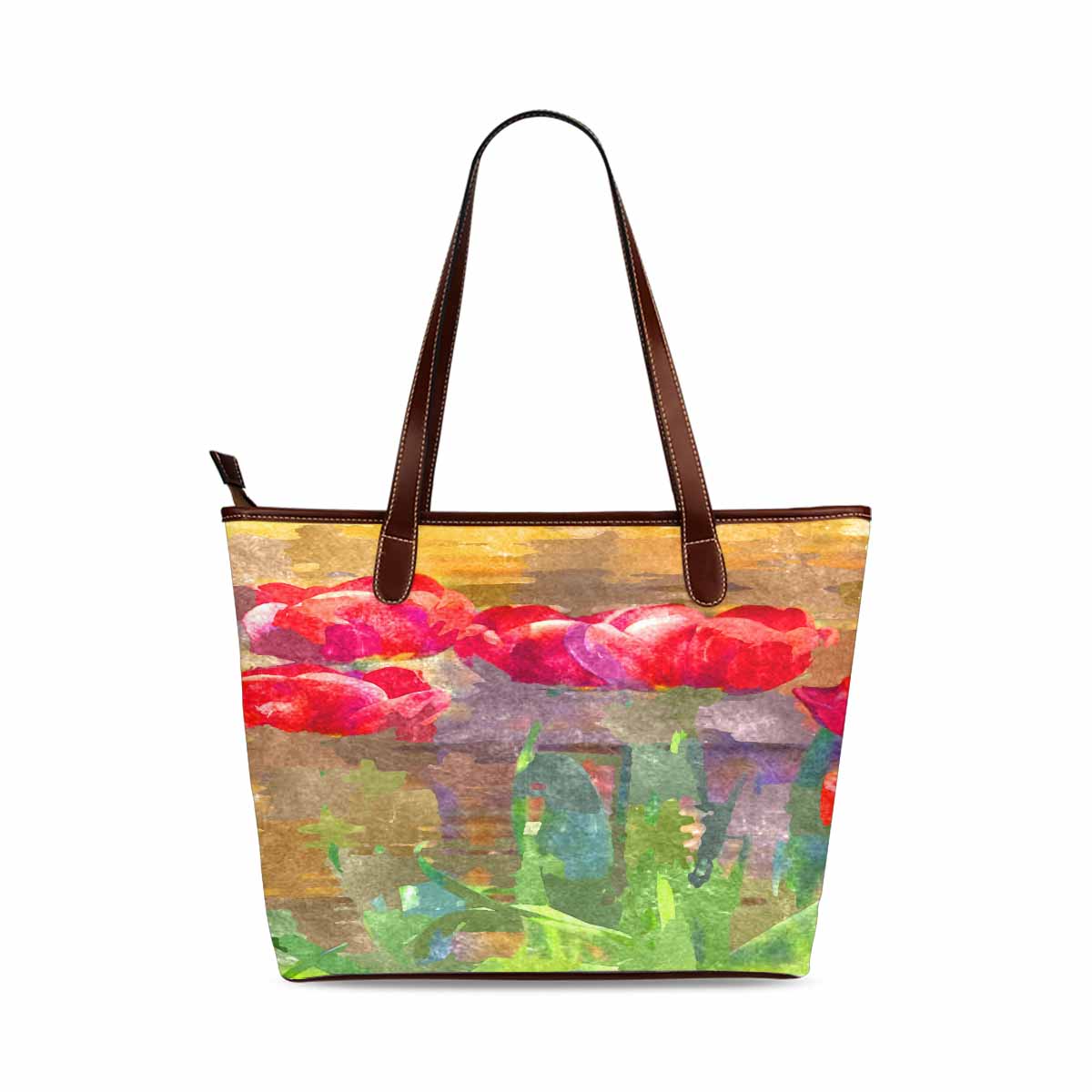Classic Fabric handbag, watercolor floral, design 271