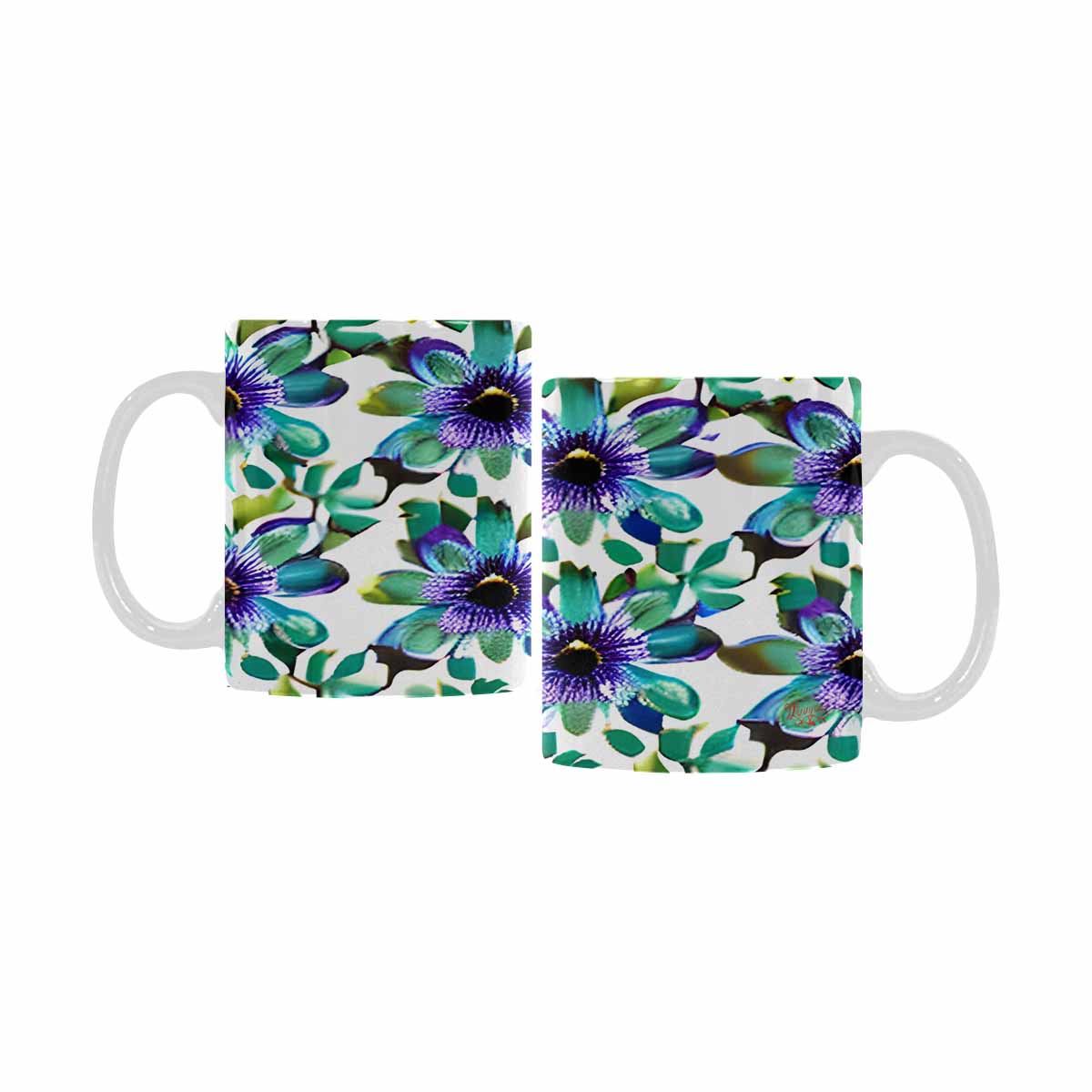 Quality Mug, coffee mug, tea cup, Bright florals, Set 1, Design 123