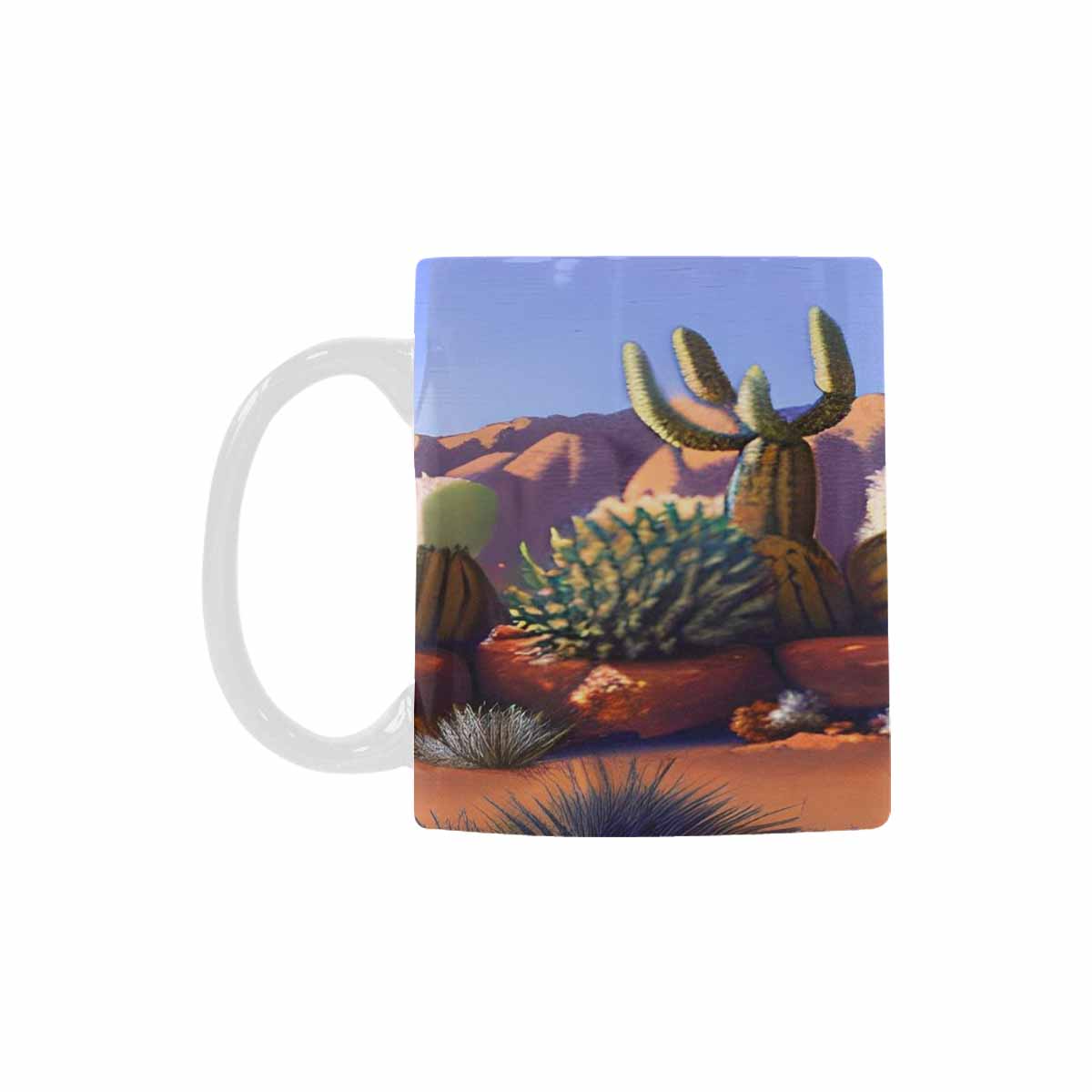 Coffee Mug, tea cup, desert scene, design 23