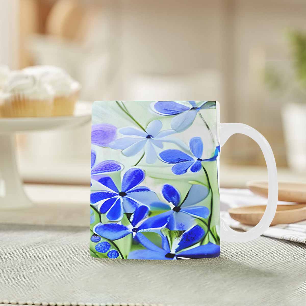 Quality Mug, coffee mug, tea cup, Bright florals, Set 1A, Design 76