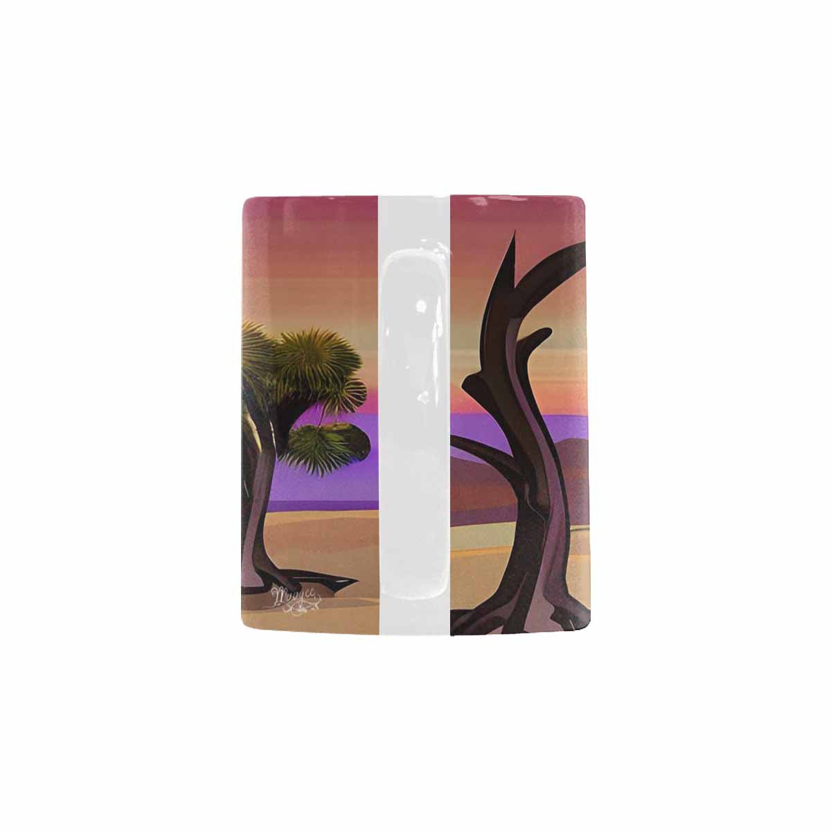 Coffee Mug, tea cup, desert scene, design 71