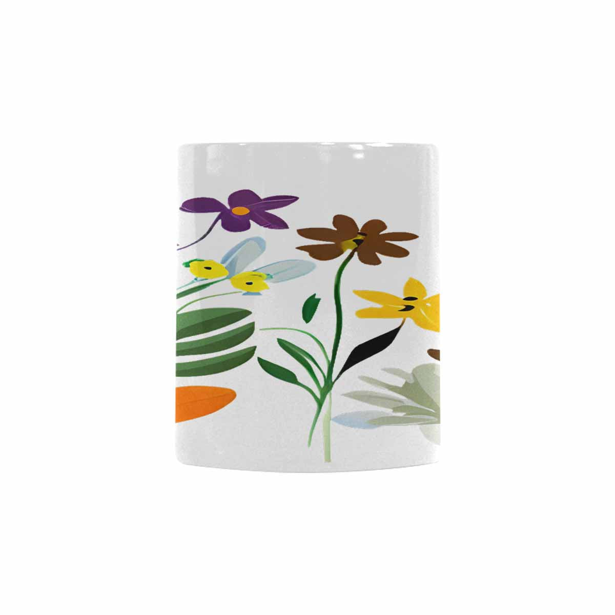 Quality Mug, coffee mug, tea cup, Bright florals, Set 2, design 90